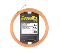Anguila Max | Guía Pasacables | Terminales Mixtos | Monofilamento | BI-Nylon | Color Salmón | Diámetro 4mm | 12 metros