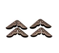 Angular Protections of the Premium Iron Book 50 piezas en muebles vintage, resistentes y ligeros para álbum de recortes, fácil de instalar y adecuado para todas las edades (C086 bronce azul)