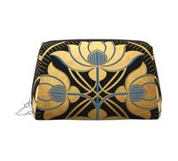 Angular Warm Shapes - Bolsa de maquillaje de viaje, bonita bolsa de cosméticos para mujer, para bolso y uso en movimiento, Portoro, One Size, Clásico