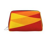 Angular Warm Shapes - Bolsa de maquillaje de viaje, bonita bolsa de cosméticos para mujer, para bolso y uso en movimiento, Formas angulares cálidas, One Size, Clásico