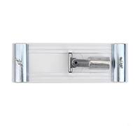 Ángulo configurable de techo de cabeza sin giro compatible con aleación de aluminio 34 para lijadora de poste con postes roscados más pared yeso y lijado resistente (blanco)