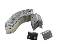 Ángulo de código de esquina de hierro, tablero de madera for mesa, silla, armario, armario, piezas de conexión fijas, soporte de soporte en forma de L en ángulo recto de 90 grados(3410 * 10)