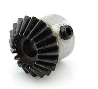 ángulo de transmisión Engranaje cónico de 2M, 25T, 10mm, 12mm, 15mm, 18mm, 20mm, 22mm, piñón cónico de agujero interior, 2 módulos, 25 dientes, tornillo de engranaje espiral, agujero M5, 1 ud. eje con