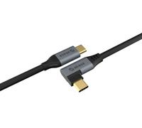 Ángulo Recto USB 2.0 Tipo C 100W Pd Cable de Carga, 1m Negro - AK-CBUB68-10BK