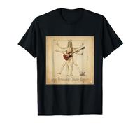 Angus Vitruvianus Citharae Magister. Funny Guitar Da Vinci Camiseta