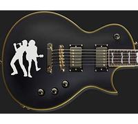 Angus Young & Brian Johnson AC/DC Stickers Decoration Custom Pegatinas Vinilo (blanco)