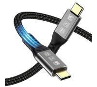 Angusplay Cable Thunderbolt 4 USB C 3M, Cable USB4 40Gbps, 100W Vídeo 8K 60Hz Cable TB4 Compatible con Thunderbolt 4/3, USB4/3, Tipo C, para iPhone 15/15 Pro Max Mac MacBook Pro, SSD Externo eGPU