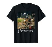 Angustiado I Live Here Now Capybara Baseball Cute Animal Camiseta