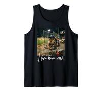 Angustiado I Live Here Now Capybara Baseball Cute Animal Camiseta sin Mangas