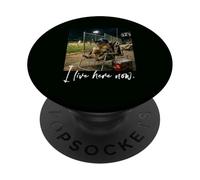 Angustiado I Live Here Now Capybara Baseball Cute Animal PopSockets PopGrip Adhesivo
