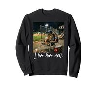 Angustiado I Live Here Now Capybara Baseball Cute Animal Sudadera