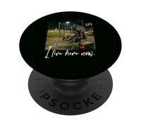 Angustiado I Live Here Now Frog Baseball Cute Animal PopSockets PopGrip Adhesivo