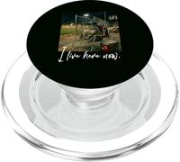 Angustiado I Live Here Now Frog Baseball Cute Animal PopSockets PopGrip para MagSafe