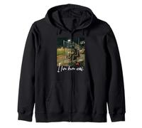 Angustiado I Live Here Now Frog Baseball Cute Animal Sudadera con Capucha