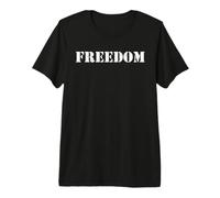 Angustiado Libertad Militar Filosofía Política Democracia Camiseta Premium