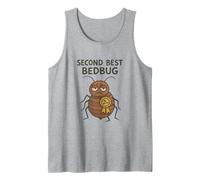 Angustiado Segundo Mejor Chinche Will Shakespeare Humorístico Camiseta sin Mangas