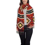 ANGYANG Bufanda cálida, nativo del suroeste de los indios americanos azteca navajo, chales de tacto de cachemira suave grande para mujer envuelve estola ligera 192x75 cm