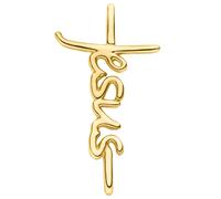 Anhänger Cruz/Jesus De 9K Oro Amarillo 19,9x10,9mm Dorado