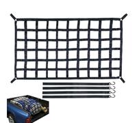 Anhänger-Ladenetz | Super Duty 4" X 4" Bungee Cargo Net,Strapazierfähiges Kleines Bungee-Netz, Dehnt Sich Auf 30,5 X 45,7 Cm Aus, Kompatibel Mit Pickup-Bett, Anhänger, Kofferraum, SUVs
