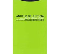 Anhelo De Justicia. Teoría Crítica Y Religión (ESTRUCTURAS Y PROCESOS - RELIGION)