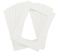 Anhow 8pcs Paspartú 10x15 cm, Passepartout Carton para Marcos 18x24 para Fotos, Carteles, Impresiones Artísticas - Beige/ 1,5 mm
