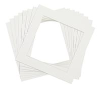 Anhow 8pcs Paspartú 14x14 cm, Passepartout Carton para Fotos, Carteles, Impresiones Artísticas - Beige/ 1,5 mm