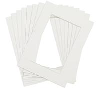 Anhow 8pcs Paspartú 15x20 cm, Passepartout Carton para Fotos, Carteles, Impresiones Artísticas - Beige/ 1,5 mm