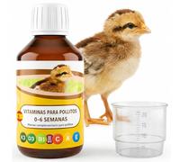 ANI’Nat Multivitaminas para Pollitos 250 ml - Pienso Complementario Líquido para Pollitos 0-6 Semanas - Vitaminas, Betaína y Aminoácidos - para Inicio, Crecimiento y Vitalidad - para Diluir en el Agua
