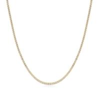 ANIA HAIE Collar para mujer Chic Creator Pavé de plata de ley chapada en oro de 14 quilates, cubierto con 119 circonitas, longitud 38 cm + 5 cm de extensión, incluye paquete de regalo