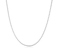 ANIA HAIE Collar para mujer Chic Creator Rope Twist Chain de plata de ley 925, longitud: 40 cm + 5 cm de extensión, incluye caja de regalo
