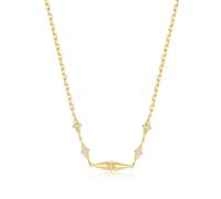 ANIA HAIE Collar para mujer de plata 925 con circonitas 32026271, 40+5 cm, Plata esterlina, No es una piedra preciosa