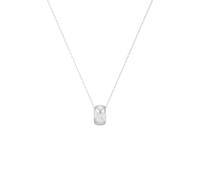 ANIA HAIE Collar Tide Echo para mujer de plata de ley 925, colgante con 25 circonitas, longitud: 45 cm + 5 cm de extensión, incluye paquete de regalo