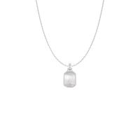 ANIA HAIE Collar Tide Echo para mujer de plata de ley 925, colgante con perla de concha, longitud: 43 cm + 5 cm de extensión, incluye paquete de regalo