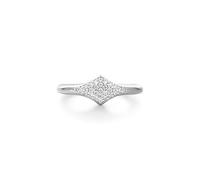 ANIA HAIE Dusk Divas Pavé Sparkle - Anillo para Mujer de Plata de Ley 925, con 27 circonitas cúbicas, Talla 56, Incluye Paquete de Regalo