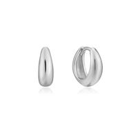 ANIA HAIE Pendientes Luxe Minimalism Huggie Hoop de plata de ley, longitud 11 mm, incluye caja de regalo