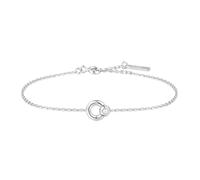 ANIA HAIE Pulsera Chic Creator Hoop Freshwater Pearl Bracelet de plata de ley 925, adornada con una perla, longitud: 16,5 cm + 2 cm de extensión, incluye caja de regalo