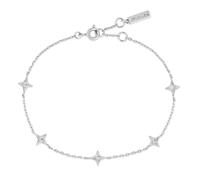 ANIA HAIE Pulsera de mujer Dusk Divas Stars Station de plata de ley 925, con 5 circonitas cúbicas, longitud: 16,5 cm + 2 cm de extensión, incluye caja de regalo