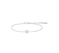 ANIA HAIE Pulsera de mujer Tide Eco de plata de ley 925, con 1 circonita, longitud: 16,5 cm + 2 cm de extensión, incluye paquete de regalo