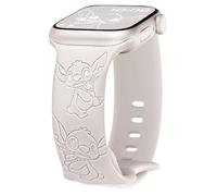 Aniaboho Compatible con correas deportivas de silicona para Apple Watch para mujeres y hombres de 44 mm, 45 mm, 49 mm, 42 mm, bonitas correas ajustables grabadas para Apple Watch Series 9, SE, 8, 7,