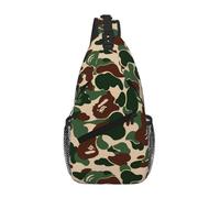 Aniaml - Riñonera cruzada de camuflaje verde para hombres y mujeres