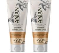 ANIAN - Acondicionador Queratina, Jojoba y Karité, 250 ml, para Pelo Dañado y Encrespado, Restauración y Brillo, Restaura el Cabello Apagado y sin Brillo, Nutre y Suaviza, Controla el Frizz