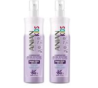 ANIAN KIDS - Acondicionador Bifásico Peina Fácil, 250 ml, Ideal para Niños, Acondicionador sin Aclarado, Desenreda y Facilita el Peinado, Suavidad y Brillo Instantáneo (Paquete de 2)