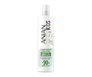 ANIAN KIDS - Champú Árbol de Té, 400 ml, Ideal para Niños, Prevención Contra los Piojos, Suaviza e Hidrata el Cabello, Calma los Picores del Cuero Cabelludo