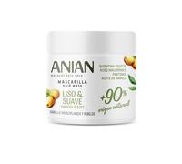 ANIAN - Mascarilla Liso y Suave, 350 ml, para Cabello Indisciplinado y Rebelde, Sella las Fibras Quebradas, Nutre e Hidrata en Profundidad, con Aceite de Marula, Queratina Vegetal y Ácido Hialurónico