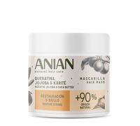 ANIAN - Mascarilla Queratina, Jojoba y Karité, 350 ml, para Pelo Dañado y Encrespado, Restauración y Brillo, Nutre y Restaura el Cabello en Profundidad, Controla el Encrespamiento