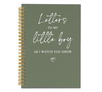 ANIANG Cuaderno espiral Letters to My Little Boy, diario para mamá e hijo, regalos para el día de la madre, embarazo, 5.5 x 8.3 pulgadas, 164 páginas, cuadernos rayados universitarios para nueva mamá