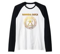 Aníbal Barca Diosa Tanit Guerra Púnica Antigua Cartago Camiseta Manga Raglan