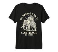 Aníbal Barca Elefante Historia cartaginesa Camiseta Premium
