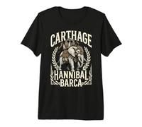 Aníbal Barca Elefante Historia cartaginesa Camiseta Premium