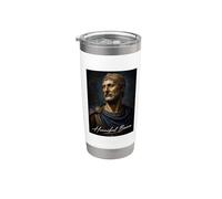 Aníbal Barca Elefante Historia cartaginesa Vaso térmico de acero inoxidable de doble pared